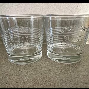 ✨SALE✨Set of 2 Jameson Black Barrel Whiskey Glasses